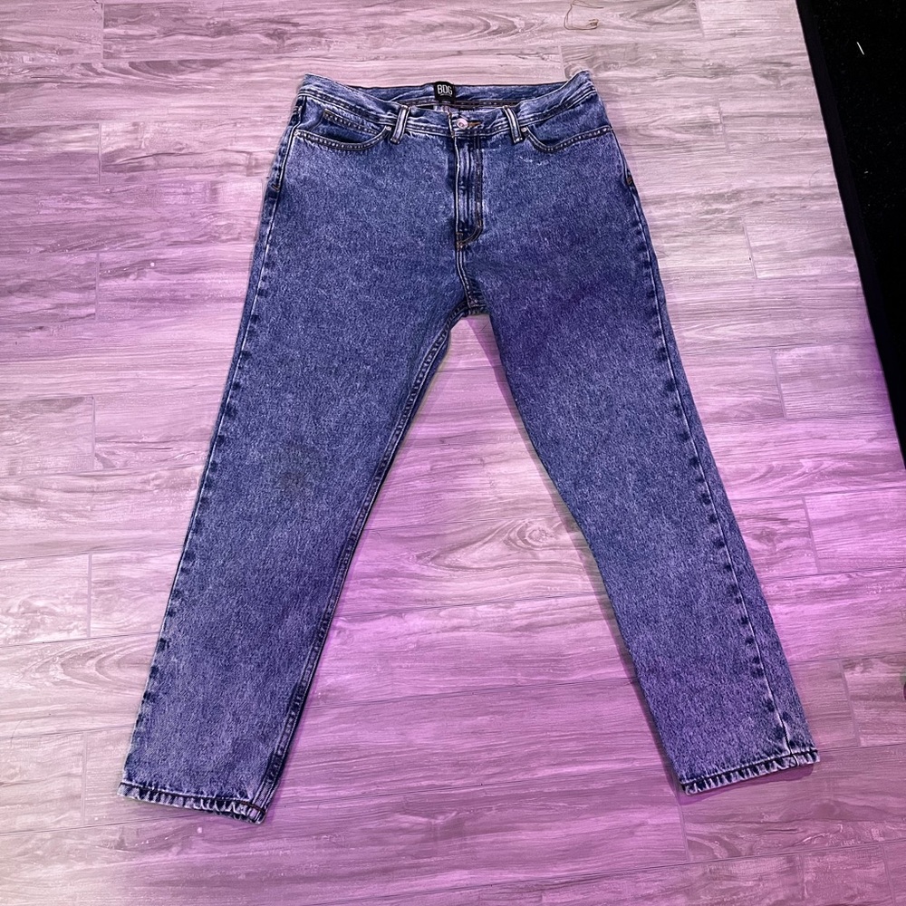 BDG Dad Slim Taper Jeans, Blue Denim (Mens 34X32)
